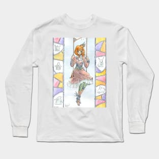 Metal-plated Lolita and Rabbits Long Sleeve T-Shirt